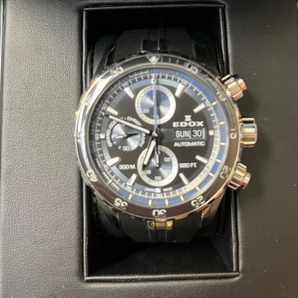 Edox Grand Ocean 01123 3BUCA NBUN Sapphire Crystal Automatic Watch - Picture 3 of 5